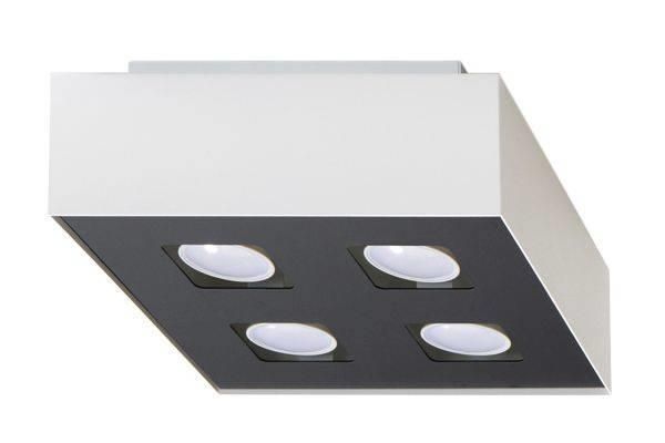 Downlight LAMPA sufitowa SL.0069 metalowa OPRAWA kwadratowa biała zdjęcie 1