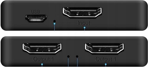 SPLITTER HDMI 2.0 1x2 ROZDZIELACZ ULTRAHD HDCP 2.2 na Arena.pl