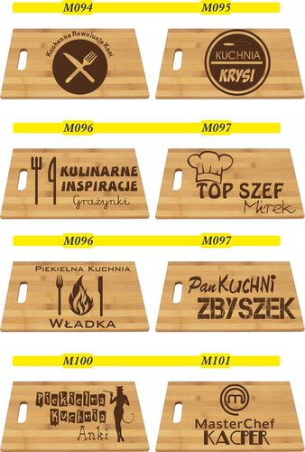 BAMBUSOWA DESKA grawer szef kuchni DZIADEK BABCIA na Arena.pl