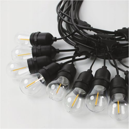 Girlanda Ogrodowa Świetlna 10m + 10x Żarówka LED 1W 2700K Zewnętrzna IP65 na Arena.pl