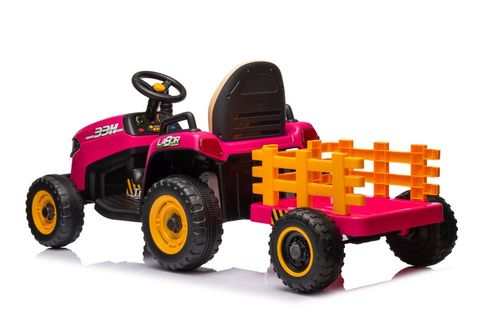 Traktor Na Akumulator BBH-030 Różowy na Arena.pl
