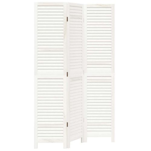 Parawan pokojowy, 3-panelowy, biały, lite drewno paulowni na Arena.pl