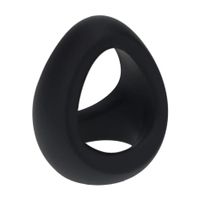 Soft Tri O Silicone Cockring - Black
