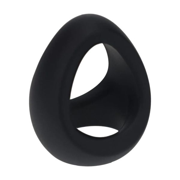 Soft Tri O Silicone Cockring - Black zdjęcie 1