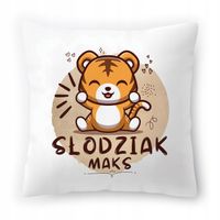 Poduszka Dla Maksa Na Urodziny Ze Zdjęciem Na Prezent Biała 40X40 Cm