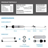 19586Ręczna pompka przelewowa 0,2litra napełniająca