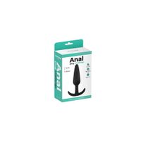 korek analny silikonowy fantasy czarny średni 10 cm