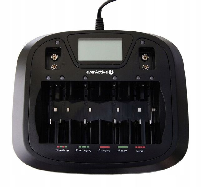EverActive Ładowarka 8 kanałowa NC-900U czarny zdjęcie 2