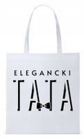 Dla Taty Tatusia Prezent Torba Eco Biała Shopper Z Nadrukiem Ze Zdjęciem