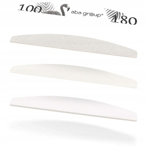 Aba Group Pilnik do Paznokci Półksiężyc 100/180 Standard 100 sztuk na Arena.pl