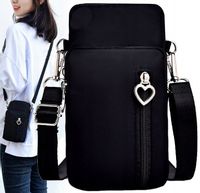 Kopertówka Torebka na telefon ramię portfel Etui  T72_CZARNY