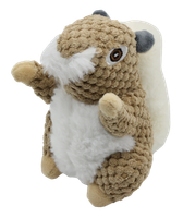 Pluszowa zabawka dla psa wiewiórka z piszczałką 18x15cm UNIQ PETS