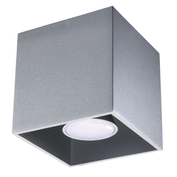 Downlight LAMPA sufitowa SL.0024 metalowa OPRAWA kostka cube szara zdjęcie 1