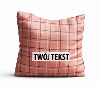 Poduszka Dekoracyjna KRATA  z Twoim napisem KR07
