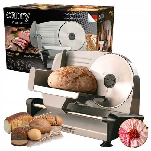 Krajalnica Camry KRAJALNICA DO CHLEBA WĘDLIN SERÓW MOCNA 0-15 mm 400 W na Arena.pl