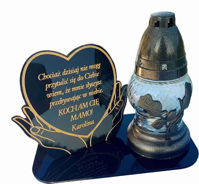 podstawka na znicze,STATUETKA Z TWOIM GRAWEREM, znicz na DZIEŃ DZIADKA zdjęcie 2