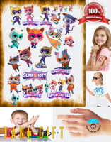 Duży Zestaw Mega Tatuaży zmywalnych - Super Kotki