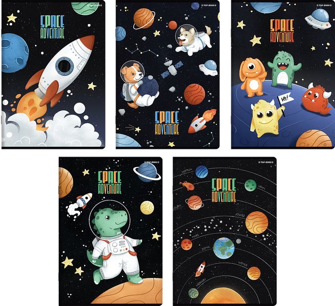 ZESZYT A5 16 LINIA PODWÓJNA SPACE TOP2000 zdjęcie 1