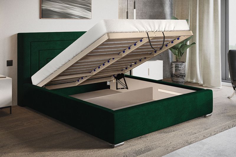 Łóżko tapicerowane 180x200 Royal 3 pojemnik stelaż zdjęcie 9