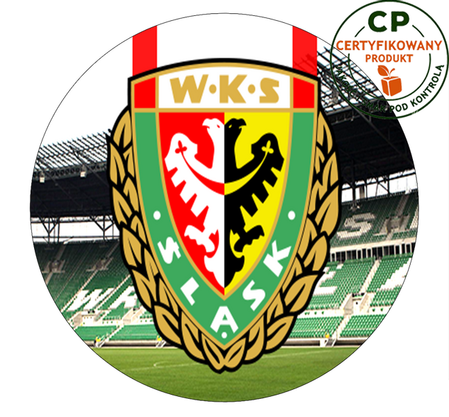 Opłatek na tort WKS Śląsk Wrocław zdjęcie 1