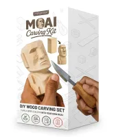 Moai Carving Kit - Zestaw do Rzeźbienia w Drewnie - Stwórz Własną Figurkę