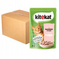 Kitekat Karma pełnoporcjowa dla kotów z łososiem 85 g x 28 sztuk
