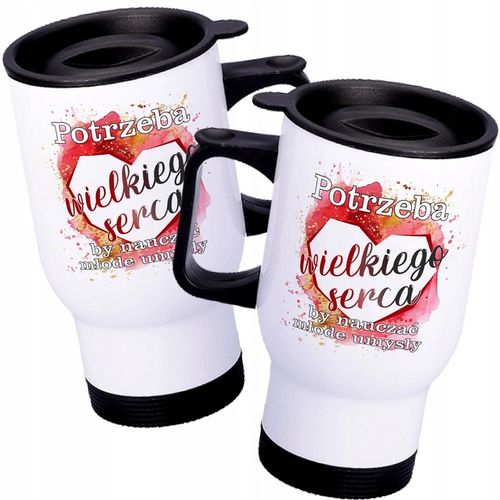 Personalizowany Kubek termiczny dla Wychowawcy Prezent na Dzień Nauczyciela na Arena.pl