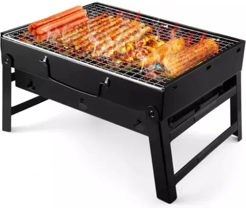 GRILL TURYSTYCZNY PRZENOŚNY WĘGLOWY SKŁADANY BBQ KEMPINGOWY WALIZKA na Arena.pl