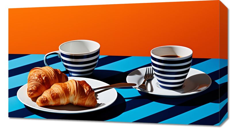 Obraz 70x40cm Croissanty zdjęcie 1