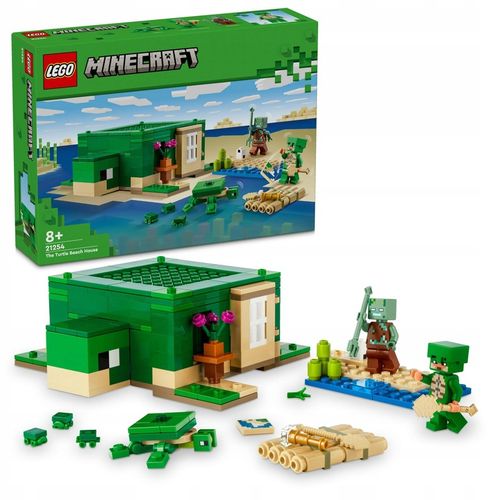 LEGO Minecraft Domek na plaży żółwi 21254 na Arena.pl