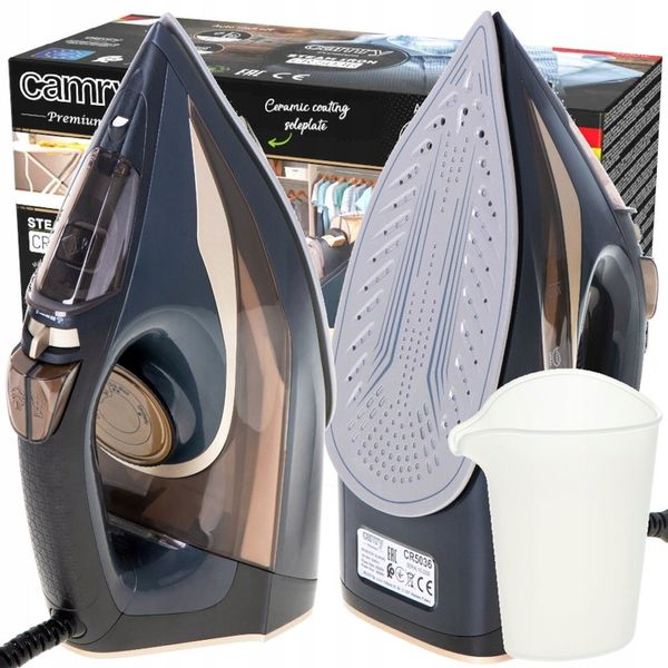 Mocne Żelazko Parowe 3400W Strażak Anti-Calc Anti Drip Prasowanie w Pionie zdjęcie 2