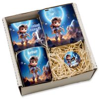 Prezent Na Dzień Dziecka Zestaw Z Imieniem Kubek Gra Skarbonka Spinner