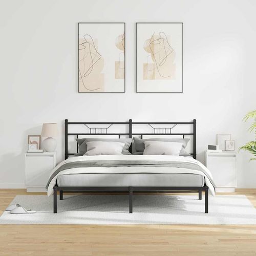 Szafka Nocna z 2 pcs Biały 39 x 34.5 x 50 cm na Arena.pl