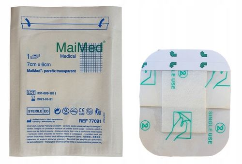 OPATRUNEK NA RANY JAŁOWY HYPOALERGICZNY Z WKŁADEM CHŁONNYM 7X6cm 50szt na Arena.pl