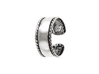 OKSYDOWANY SREBRNY KOLCZYK NAUSZNICA ZE WZOREM