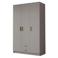 Szafa ADA I 120 cm - pojemna garderoba - KASZMIR+ZŁOTY