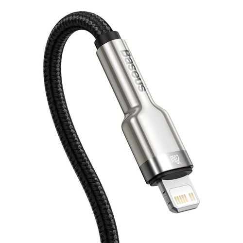 kabel usb-c do lightning baseus cafule, pd, 20w, 1m (czarny) na Arena.pl