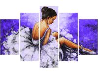 OBRAZ BALETNICA GRANATOWYM TLE