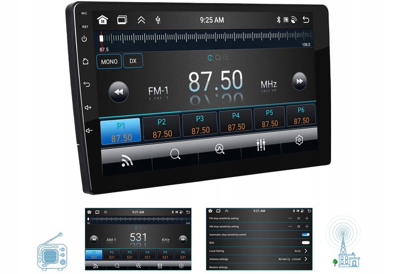 Radio samochodowe 2DIN MULTIMEDIALNE 9 cali ANDROID 13 kamera BT zdjęcie 8