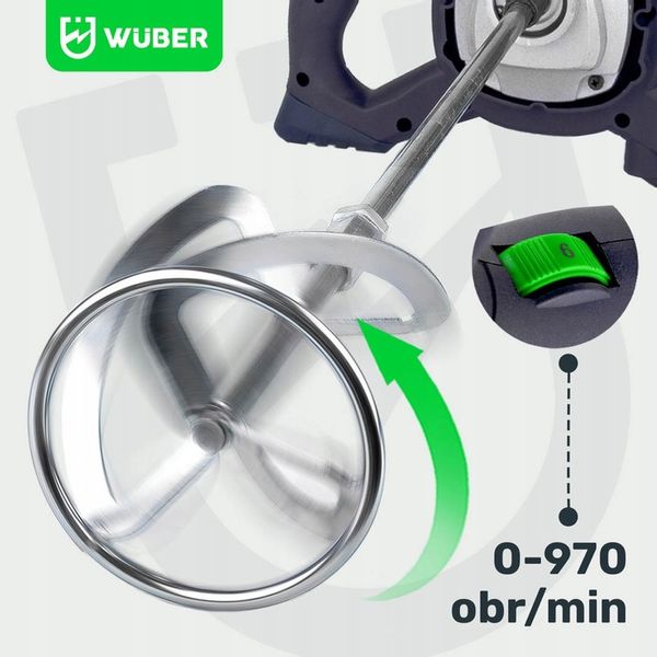 MIESZADŁO ELEKTRYCZNE DO KLEJU FARB BETONU 2600W + 2x MIESZALNIK PRZEDŁUŻKI zdjęcie 6