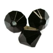 KRYSZTAŁKI DIAMENT KORALIKI DO BRANSOLETEK DO BIŻUTERII CZARNE 6MM 100SZT