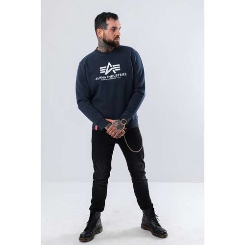 Alpha Industries BASIC SWEATER 02 NAVY Rozmiar - XL na Arena.pl