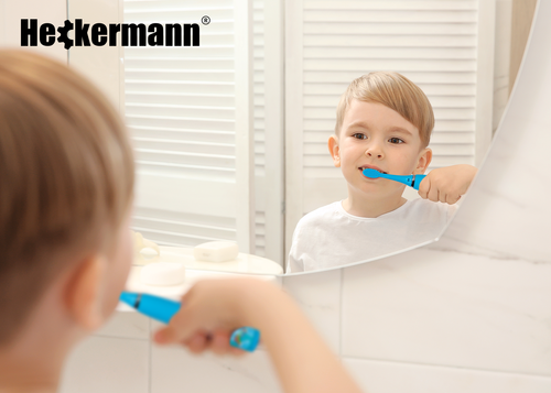 Szczoteczka do zębów dla dzieci Heckermann S1 Niebieska na Arena.pl