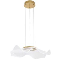 Wisząca LAMPA dekoracyjna CALI LE41368 Luces Exclusivas modernistyczna OPRAWA zwis LED 30W 3000K meduza falująca złota