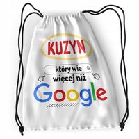 Plecak Dla Kuzyna Sportowy Szkolny Worek Torba Z Nadrukiem Ze Zdjęciem