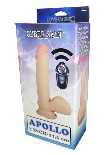 Dildo Rotacyjne Z Cyber Skóry - Loveclonex Apollo 7" zdjęcie 9