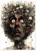 Plakat plakaty obrazy portret czaszki 29,7x42 cm A3