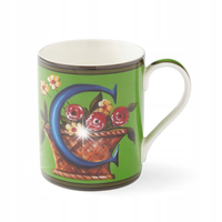 Spode Kubek Kit Kemp Alphabet 340ml literka C na prezent zielony