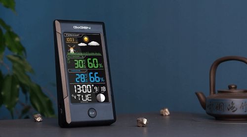 Stacja meteorologiczna budzik data fazy księżyca wilgotność Gogen ME1296 na Arena.pl