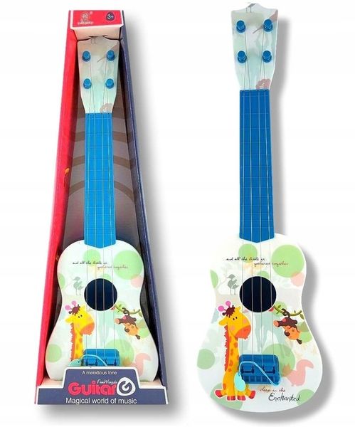 GITARA DLA DZIECI DUŻA 55CM UKULELE GRA INSTRUMENT zdjęcie 2